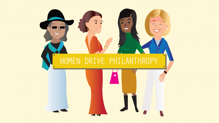 women drive philanthropy
